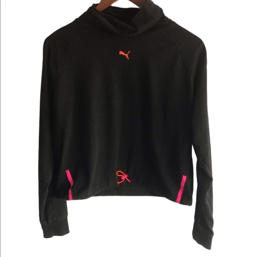 Puma Black Athletic Turtleneck Pullover